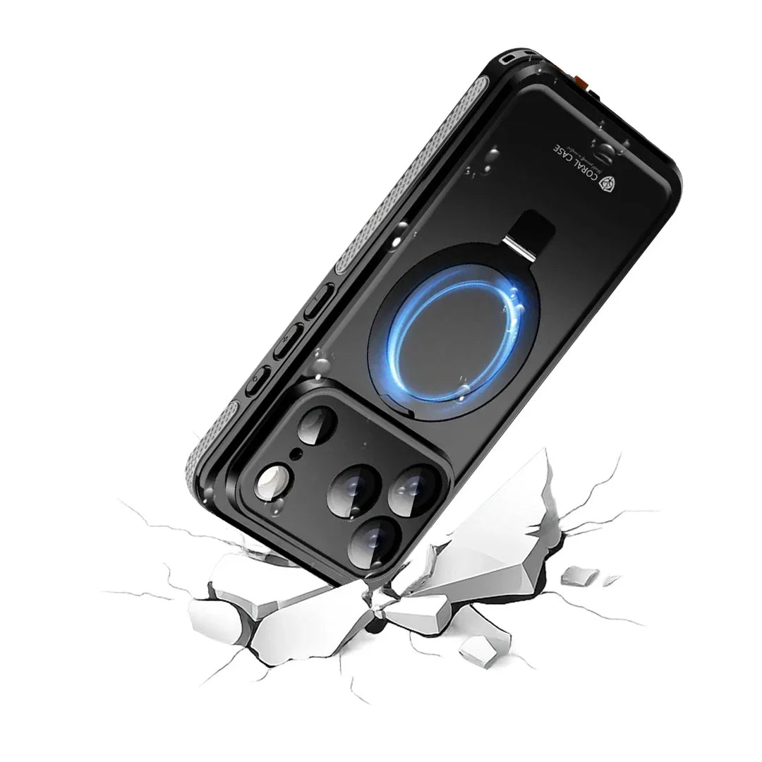 iPhone 17 Pro Max Full Body Waterproof Kickstand Case