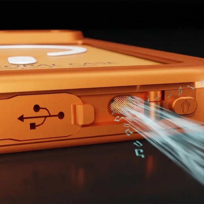 iPhone 17 Pro Max Full Body Waterproof Orange Case