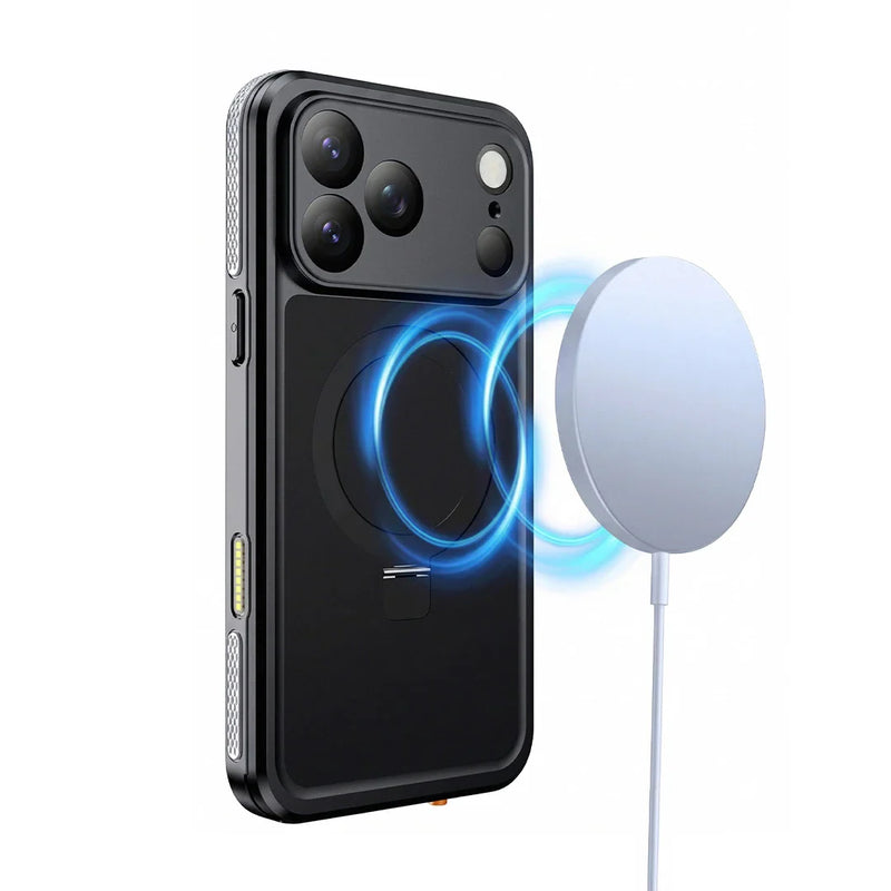iPhone 17 Pro Max Full Body Waterproof Kickstand Case