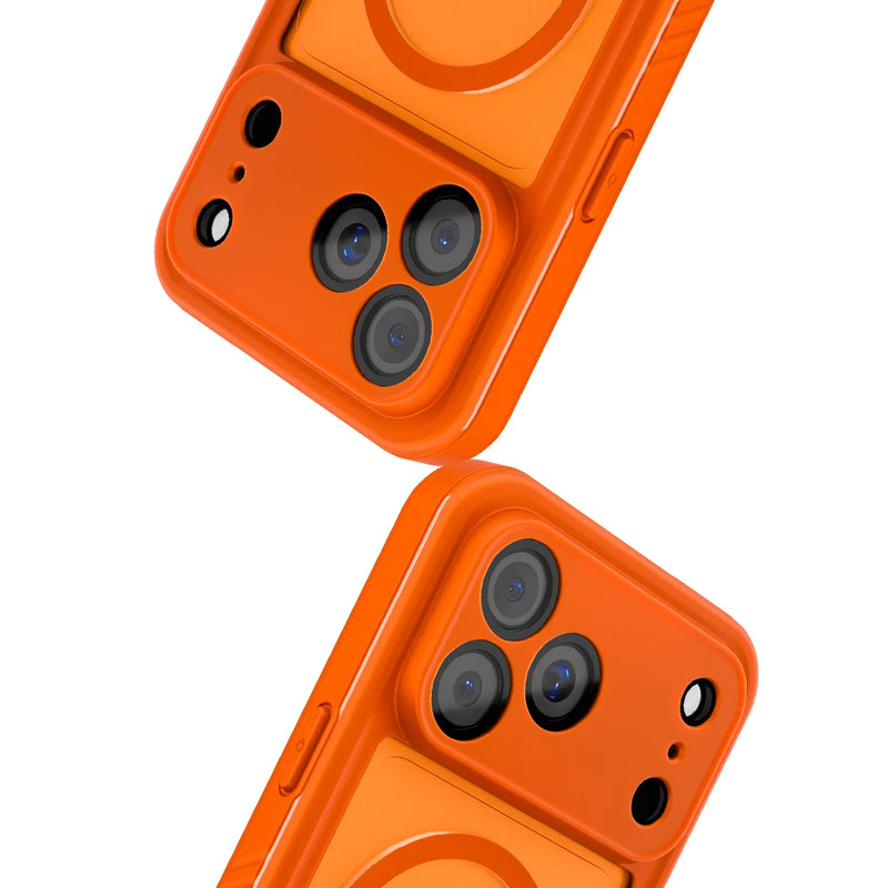 iPhone 17 Pro Max Full Body Waterproof Orange Case