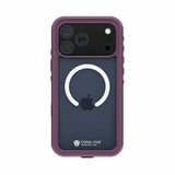 iPhone 17 Pro Max Full Body Waterproof Burgundy Case