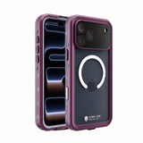 iPhone 17 Pro Max Full Body Waterproof Burgundy Case