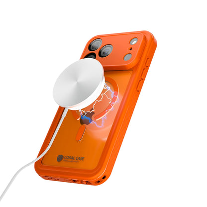 iPhone 17 Pro Full Body Waterproof Orange Case