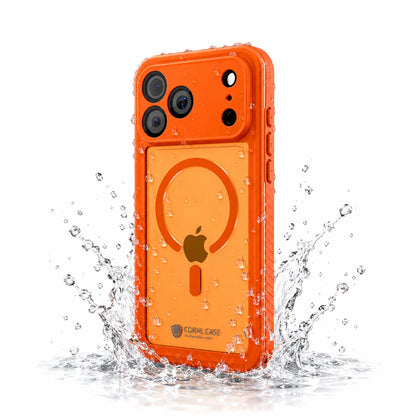 iPhone 17 Pro Max Full Body Waterproof Orange Case