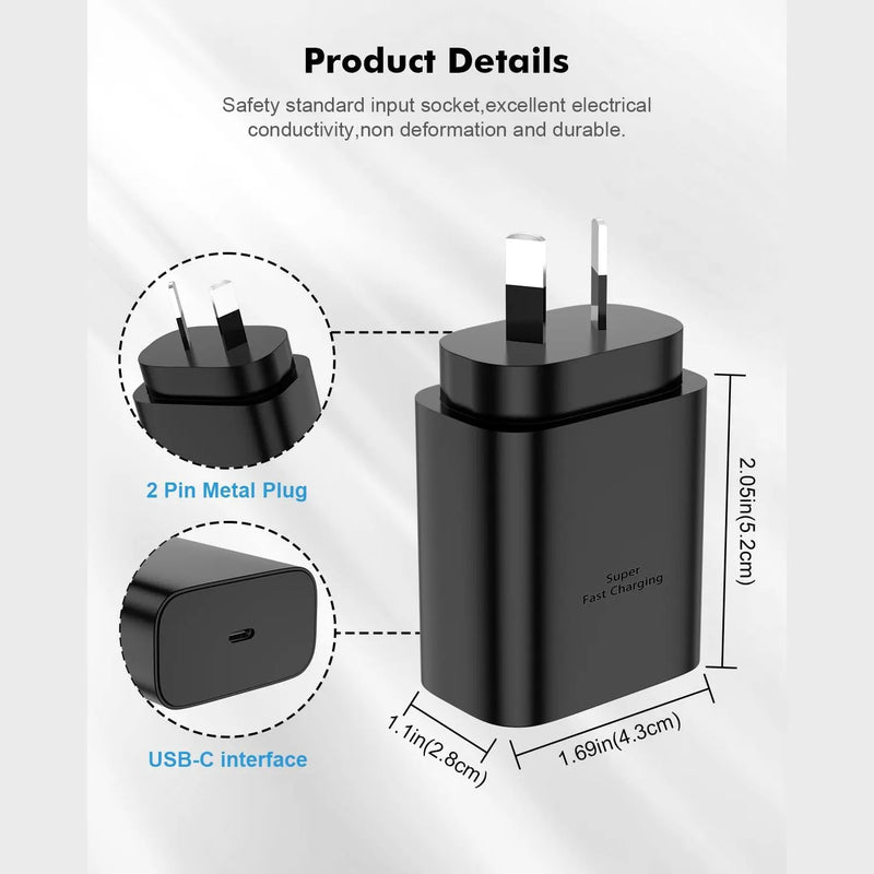 25W USB-C PD3.0 Wall Adapter