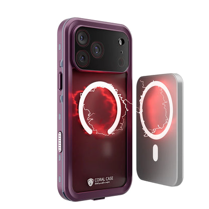 iPhone 18 Pro | Full Body Waterproof Burgundy Case