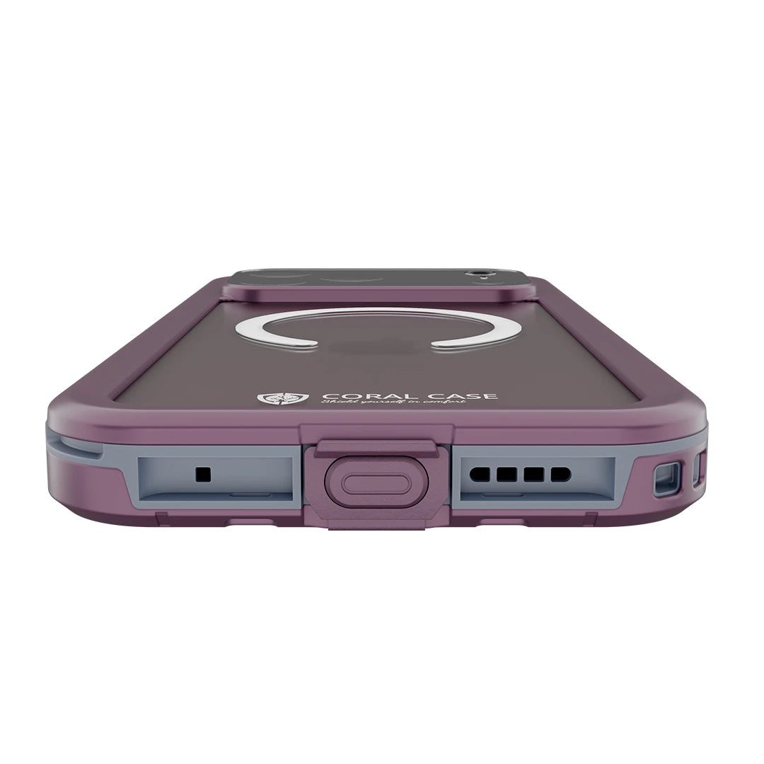 iPhone 18 Pro Max | Full Body Waterproof Burgundy Case