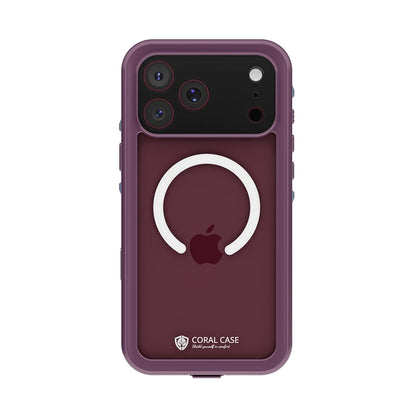 iPhone 18 Pro Max | Full Body Waterproof Burgundy Case