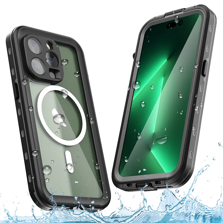 Ultimate Protection Unleashed: Shockproof, Dustproof, Drop-proof, Waterproof Wireless Magnetic High-Quality Phone Case for iPhone 13 Pro by Coral Case