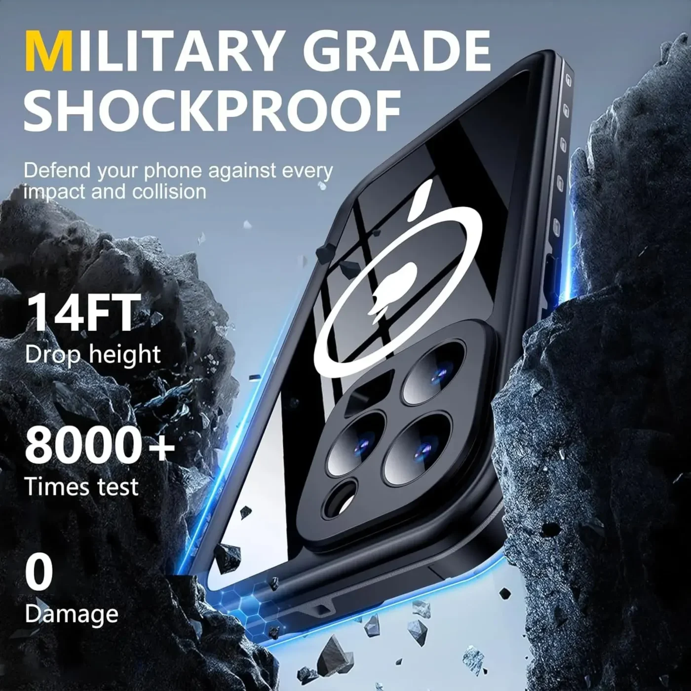 iPhone 13 Pro Waterproof Lifeproof Shockproof case - Military Grade