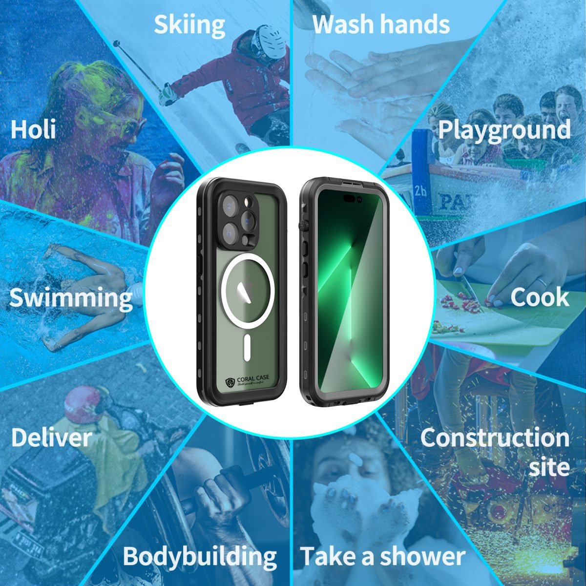 iPhone 14 Pro Waterproof Case by Coral Case