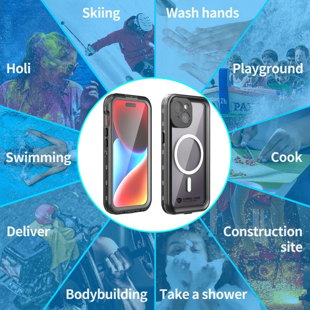 iPhone 15 (6.1) Waterproof Case - Coral Case
