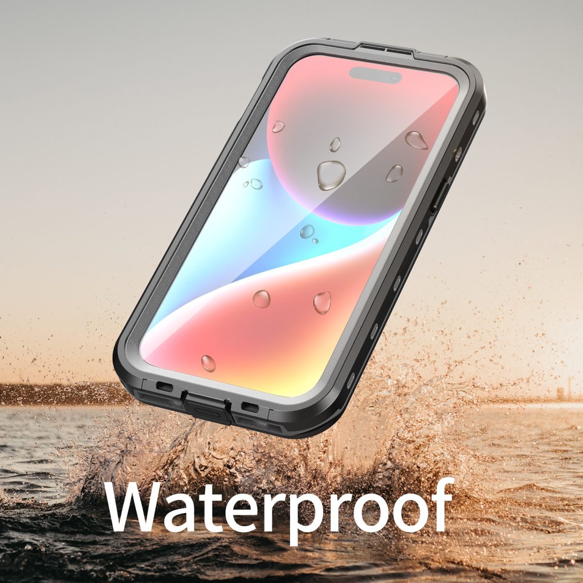 iPhone 15 (6.1) Waterproof Case - Coral Case