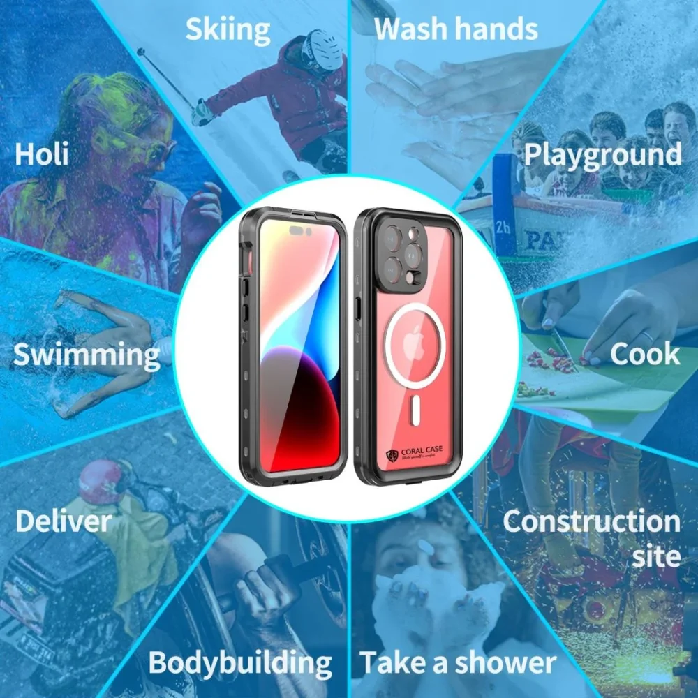 iPhone 15 Pro Max IP68 Waterproof Case