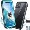 IP68 Waterproof, High-Quality Phone Case for iPhone 11 Pro Max | Full Body Protection with Built-in Screen Protector | Shockproof, Dustproof, Drop-proof, Magnetic Closure | 1-Year Warranty | Coral Case
