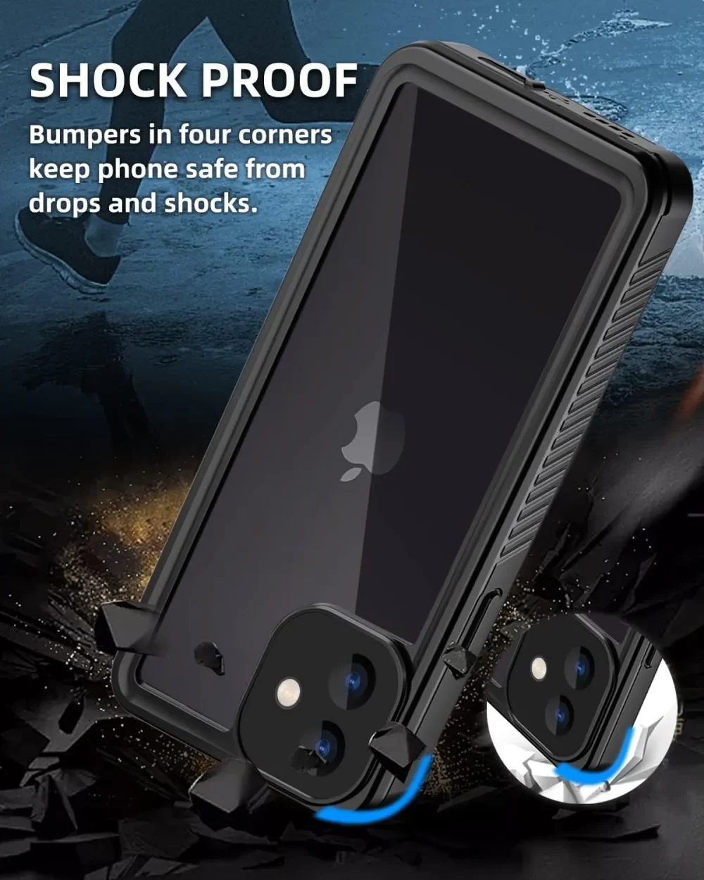 iPhone 12 Mini IP68 Waterproof, Shockproof, Dustproof, Magnetic Charging, Best Quality by Coral Case