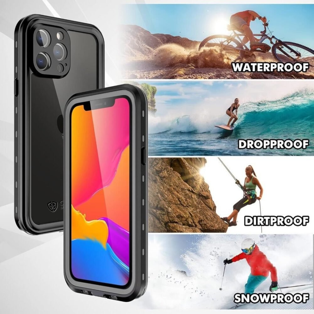 iPhone 12 Pro Max IP68 Waterproof, Shockproof, Dustproof, Snowproof, dropproof, Premium Quality Rugged Case presented by CORAL CASE