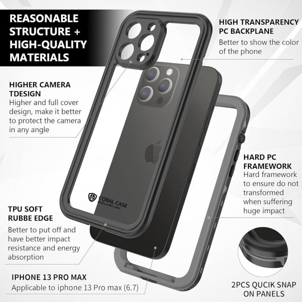 iPhone 12 Pro Max IP68 Waterproof case dessection