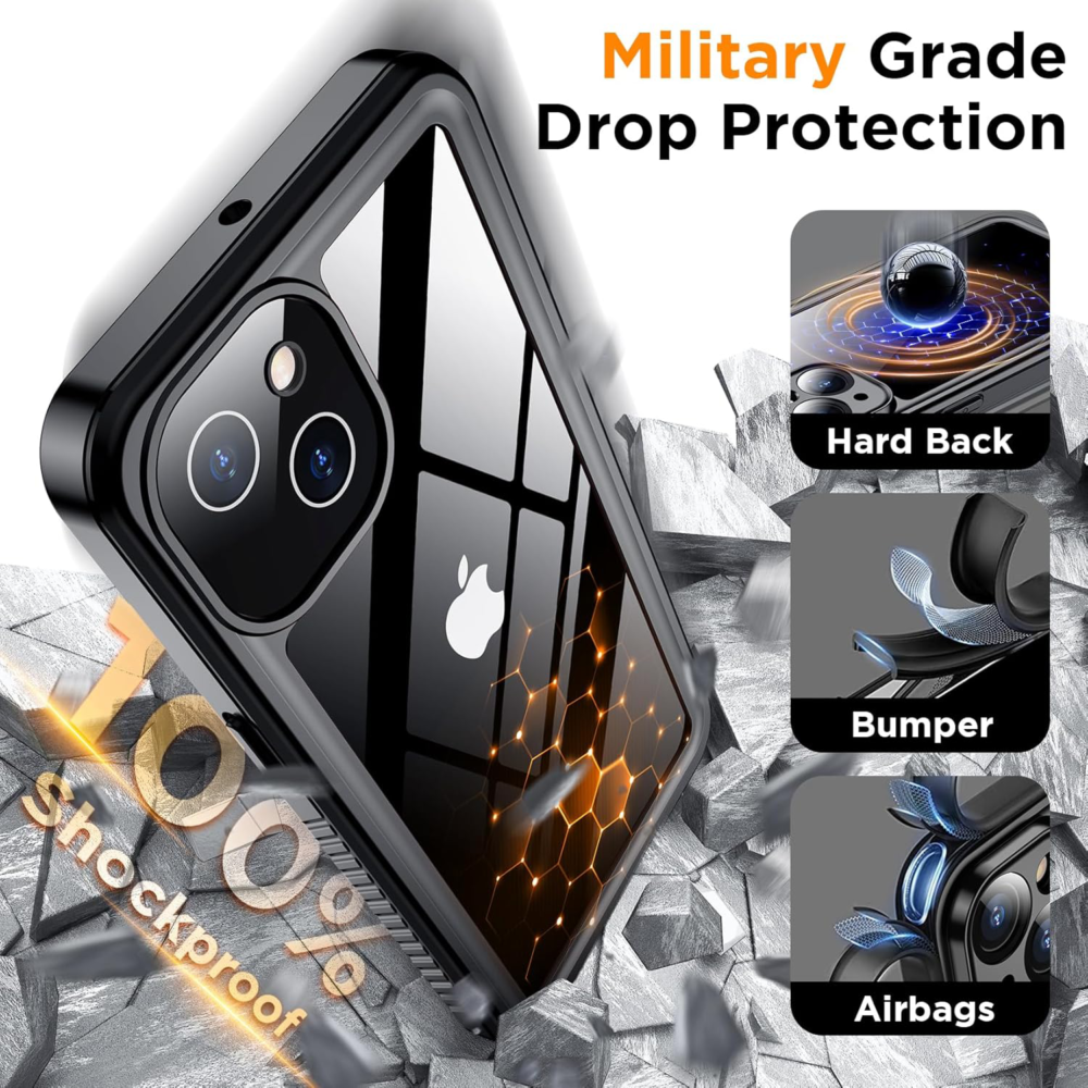 iPhone 13 Waterproof Shockproof Lifeproof drop proof dustproof Military grade premium Quality Phone case