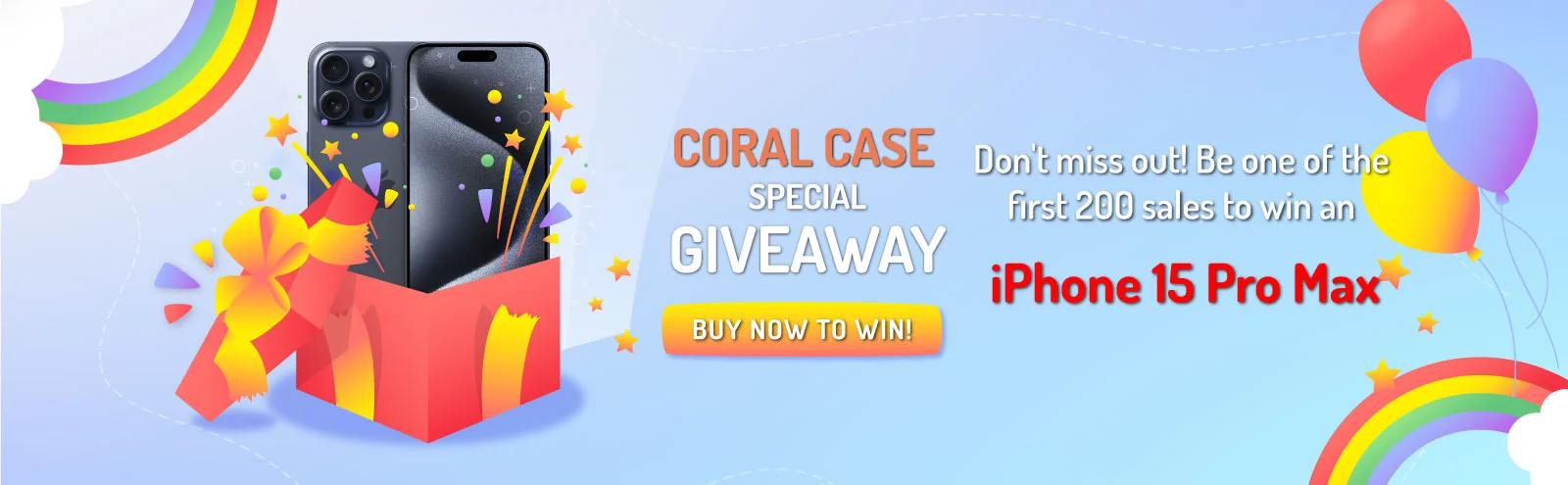 Giveaway Banner of Coral Case