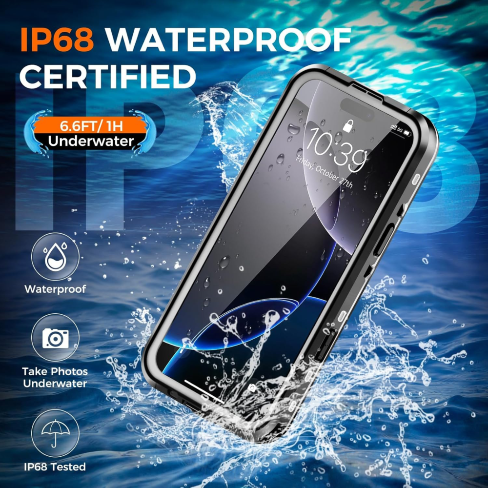 iPhone 16 Pro max lifeproof 360 degree full body metal protection case