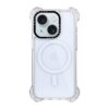 iPhone 13 Transparent White Bounce Case MagSafe Compatible 7.5M Shockproof - Rear View