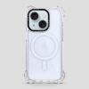 iPhone 14 Transparent White Bounce Case MagSafe Compatible 7.5M Shockproof - Rear View