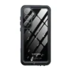 S24 WaterProof Lifeproof Shockproof dustproof Black & Clear case - Rear View