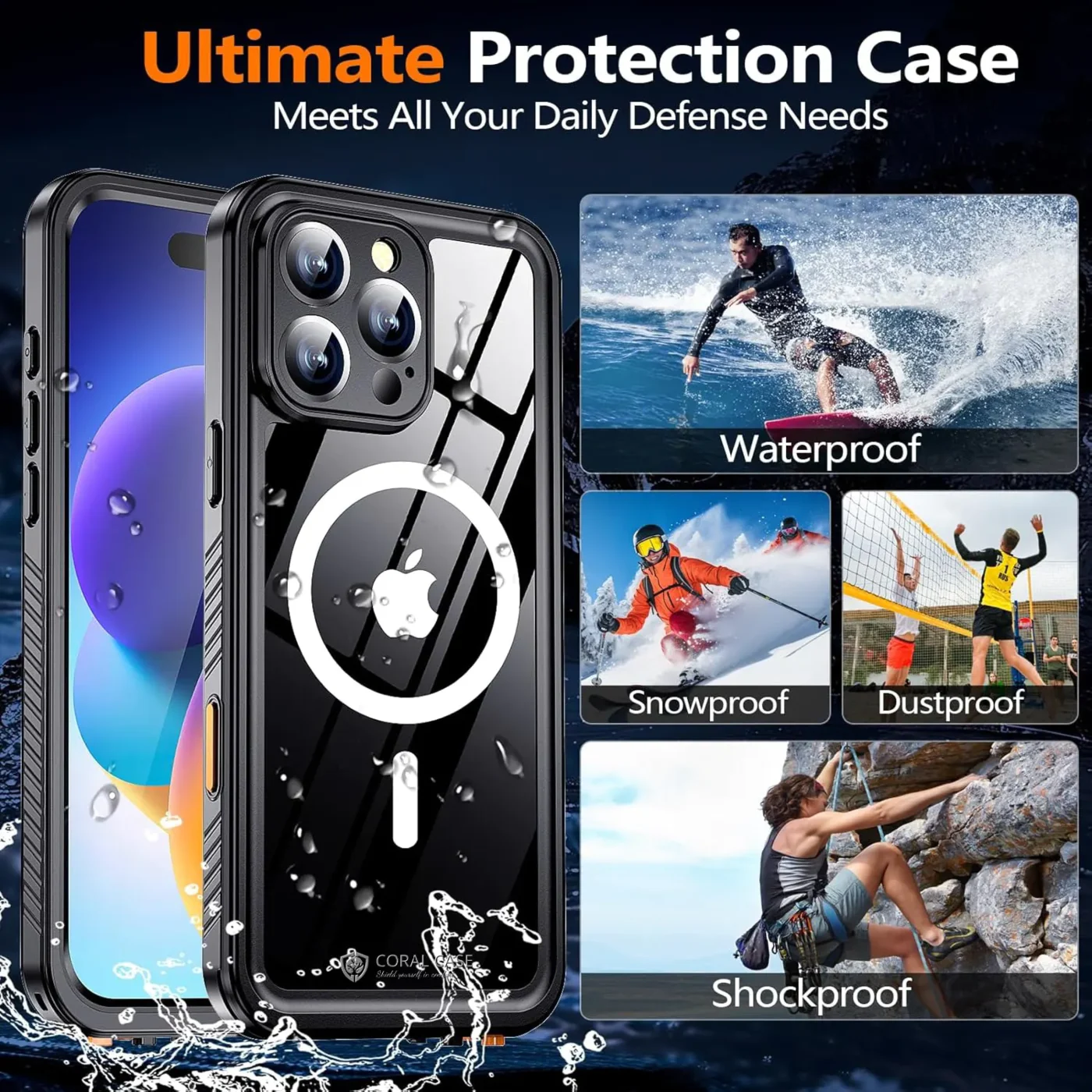 iPhone 16 Pro Waterproof Lifeproof Ultimate Protection MagSafe case