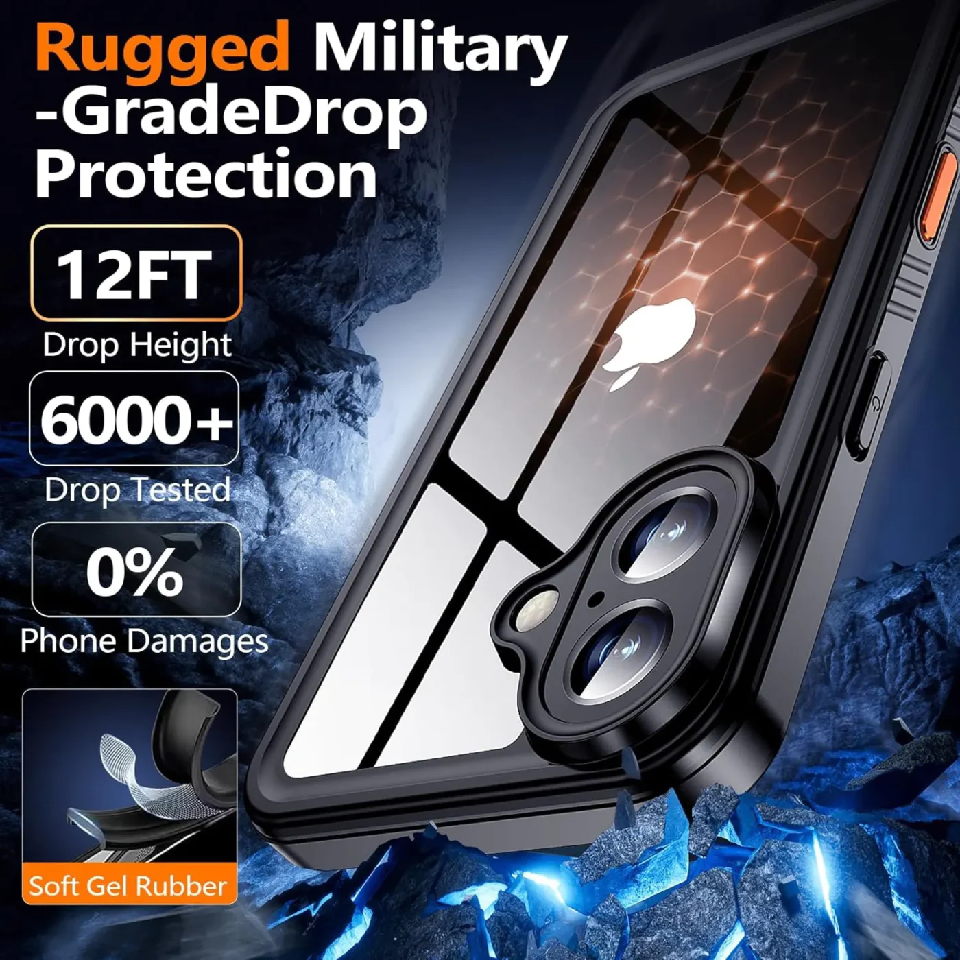 iPhone 16 Lifeproof Waterproof magsafe Regged Military Grade Drop Protection Case