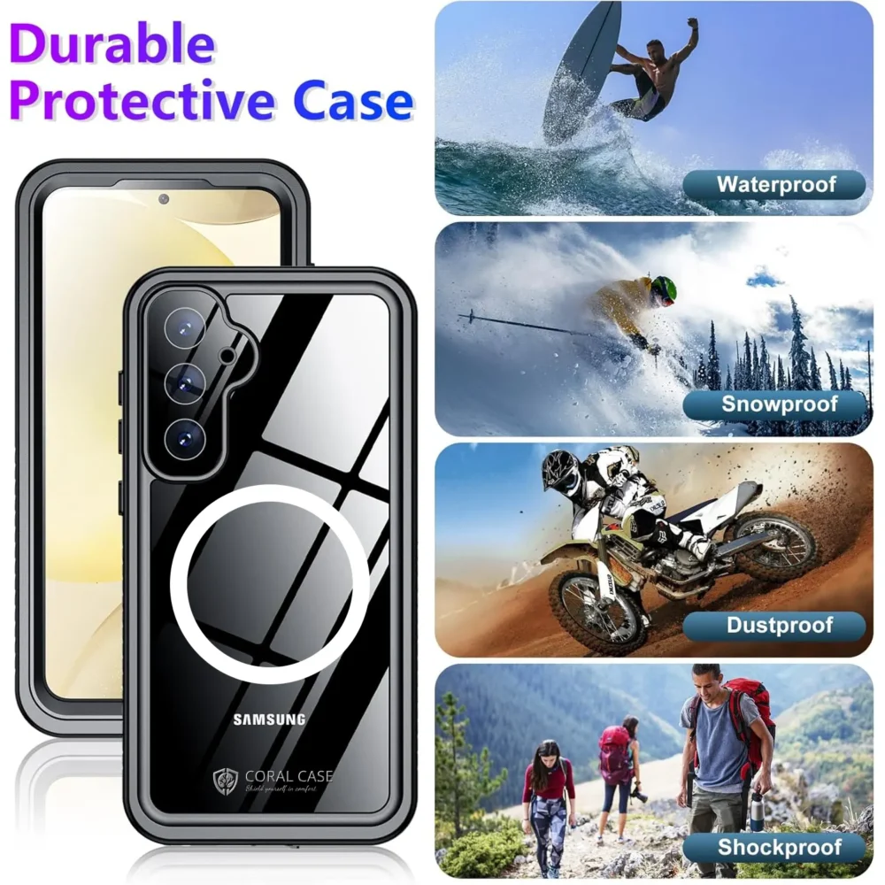 Samsung S25 Waterproof Lifeproof Dustproof ShockProof Magsafe case Durable protective