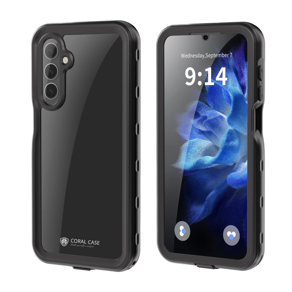 Samsung Galaxy A16 5G Waterproof Shockproof Lifeproof Full Body Case Front And Rear View