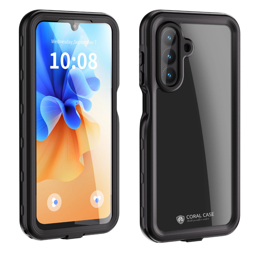 Samsung Galaxy A26 5G Waterproof Shockproof Lifeproof Full Body Case Front And Rear View